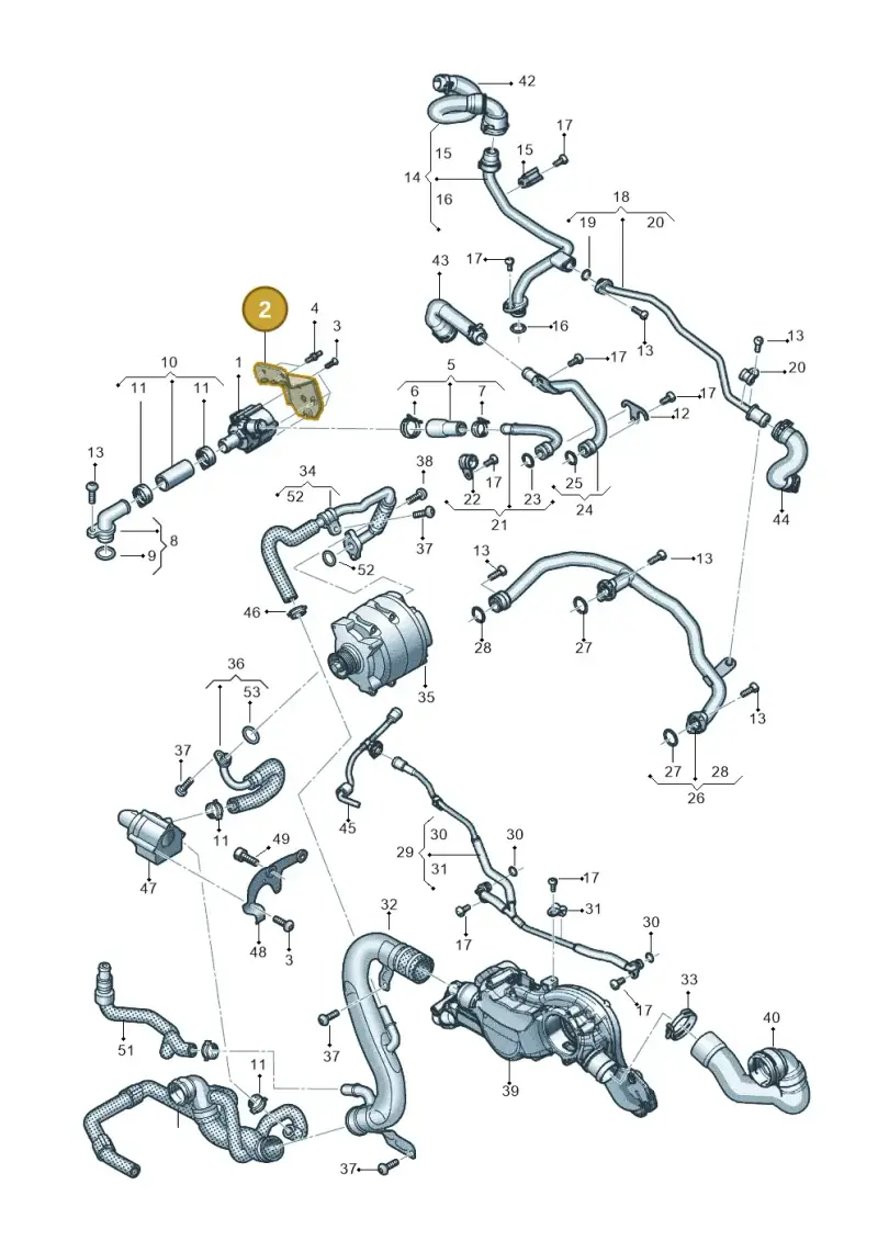 0P2121093 — Audi RS Q8 Quattro (2019-) diagram 595121002, position 2