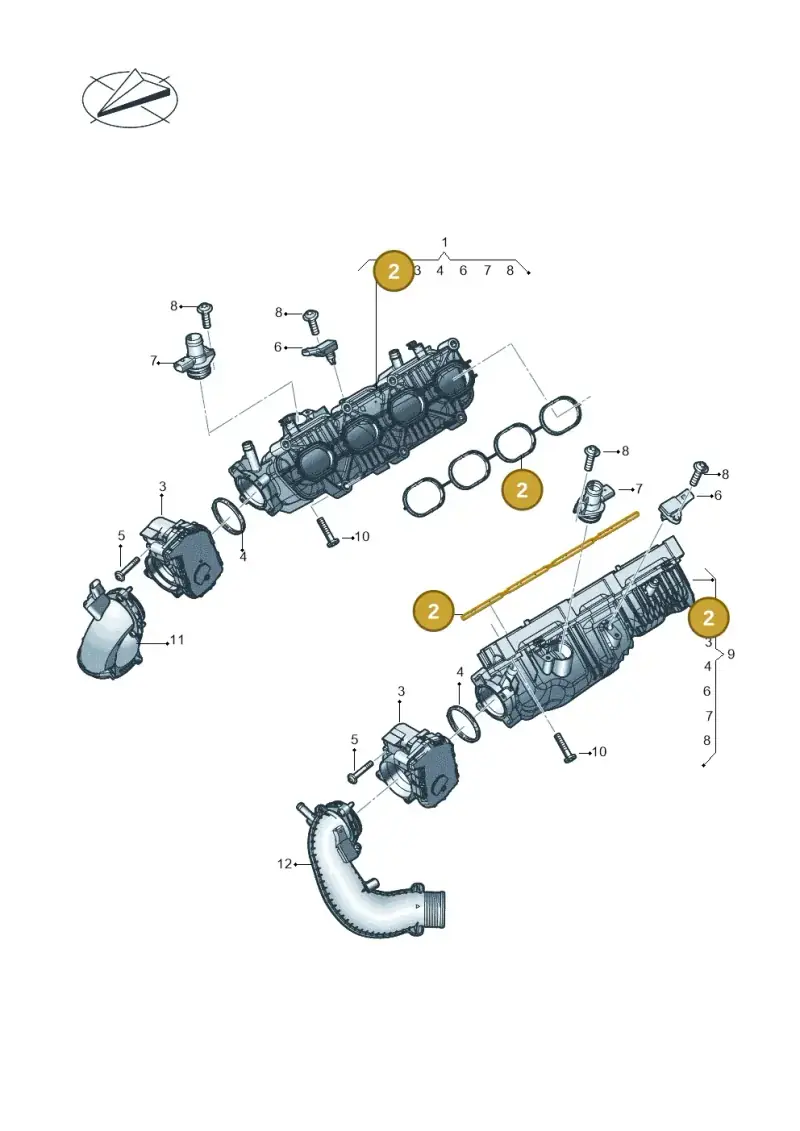 0P2129049 — Audi A8L (2017-2022) diagram 624133030, position 2