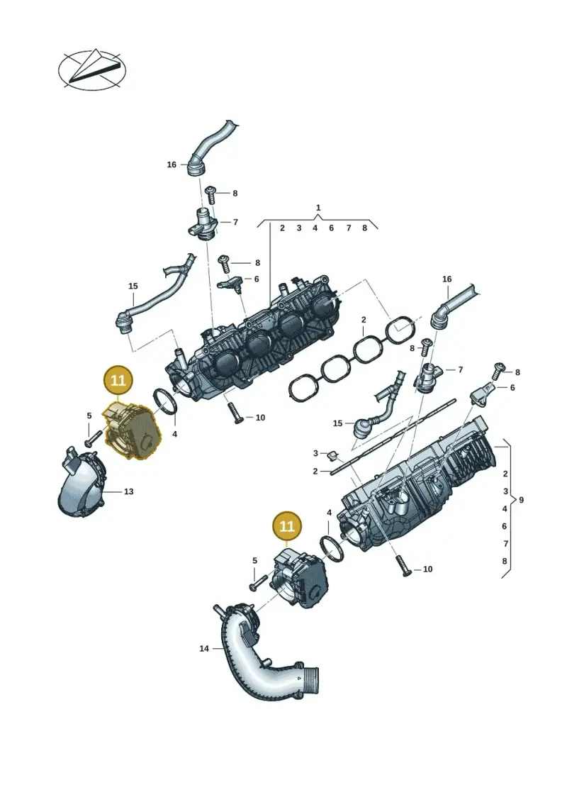 0P2133062C — Audi RS6 Avant (2019-) diagram 537133084, position 11