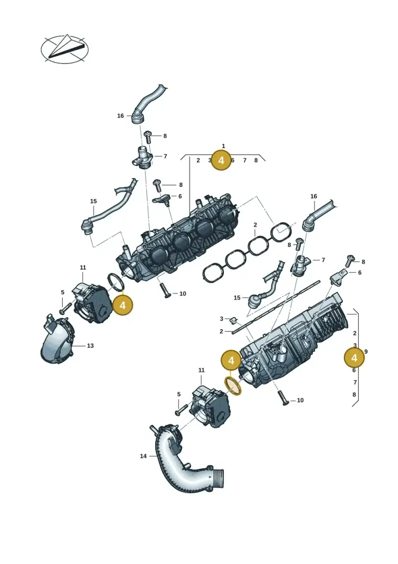 0P2133073 — Audi RS6 Avant (2019-) diagram 537133084, position 4
