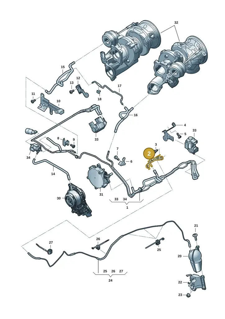 0P2133167C — Audi RS6 Avant (2019-) diagram 537133082, position 2