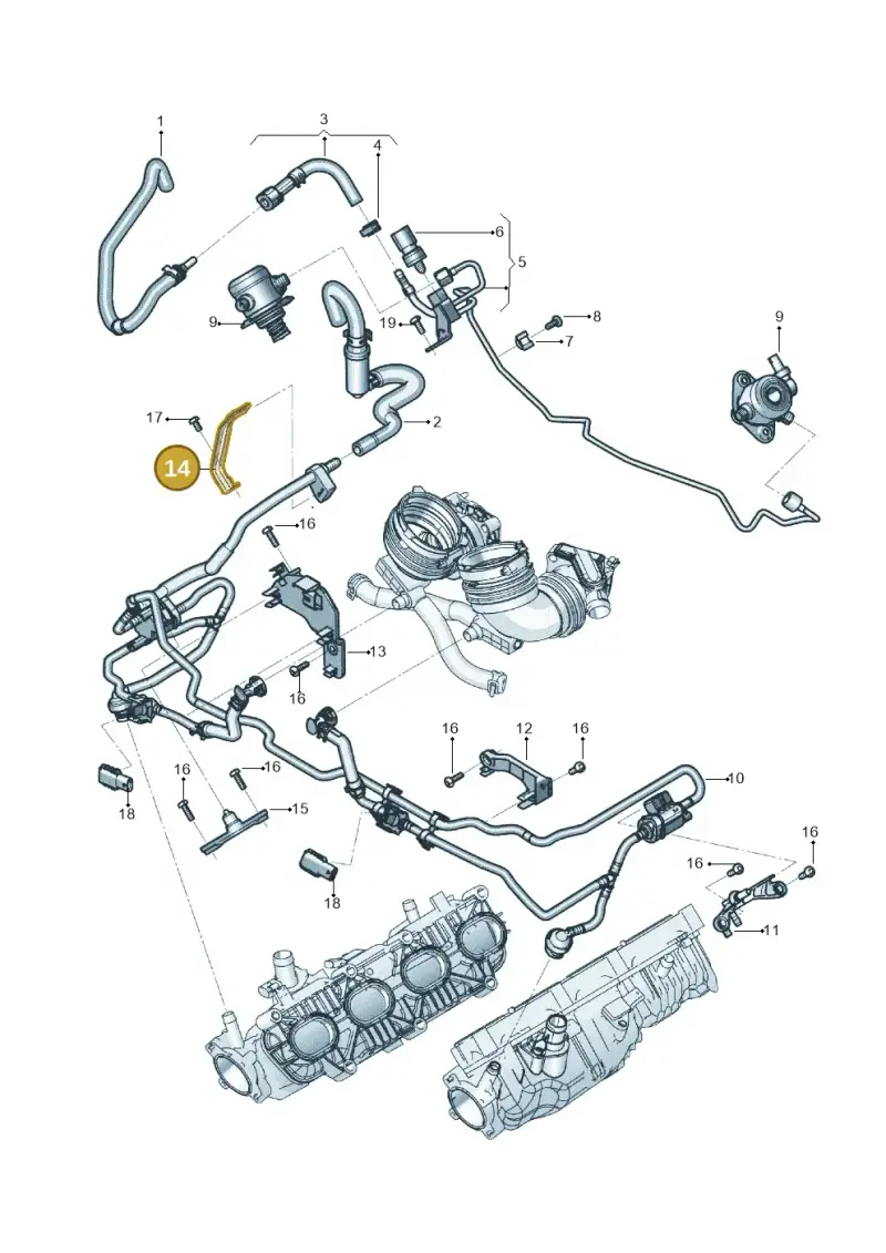 0P2133239 — Audi RS Q8 (2019-2025) diagram 819133650, position 14