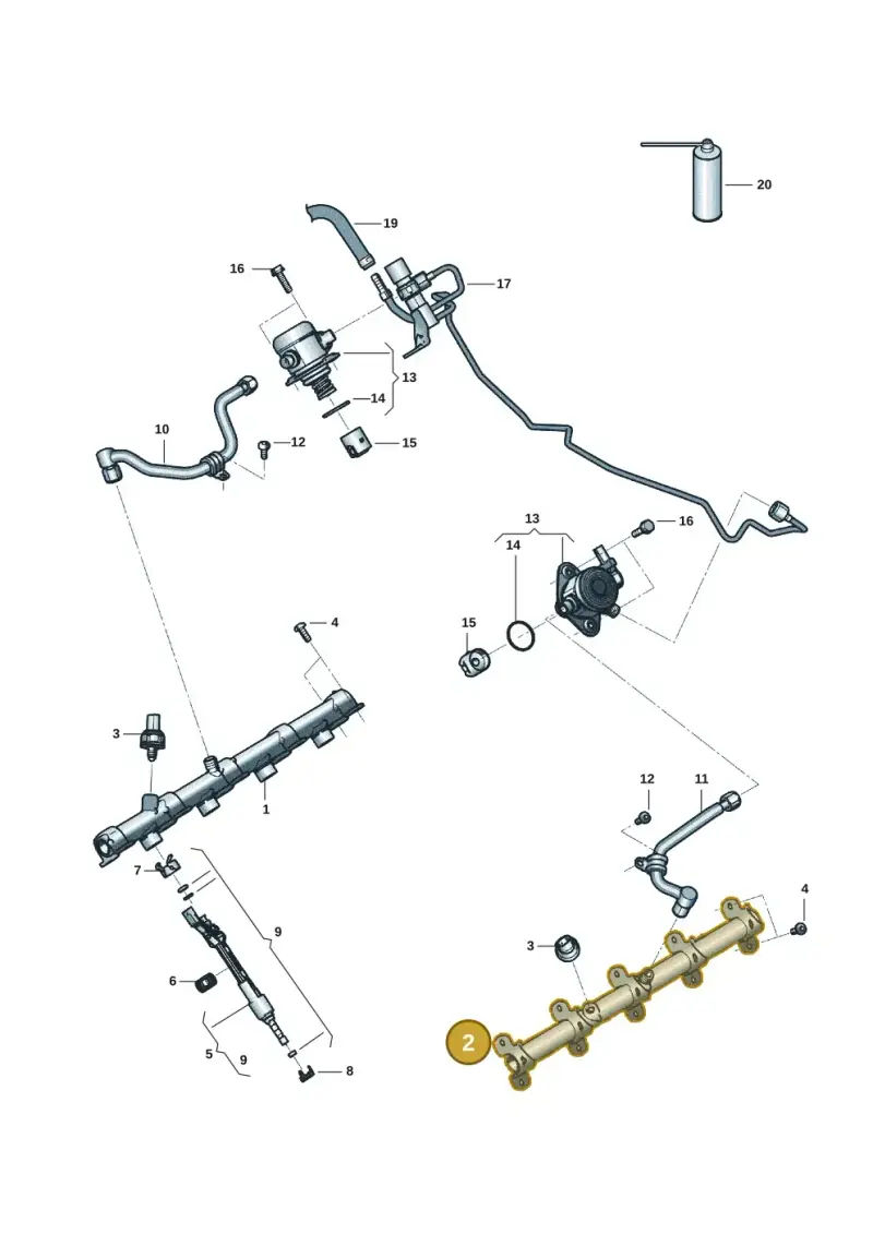 0P2133315A — Audi RS6 Avant (2019-) diagram 537133088, position 2