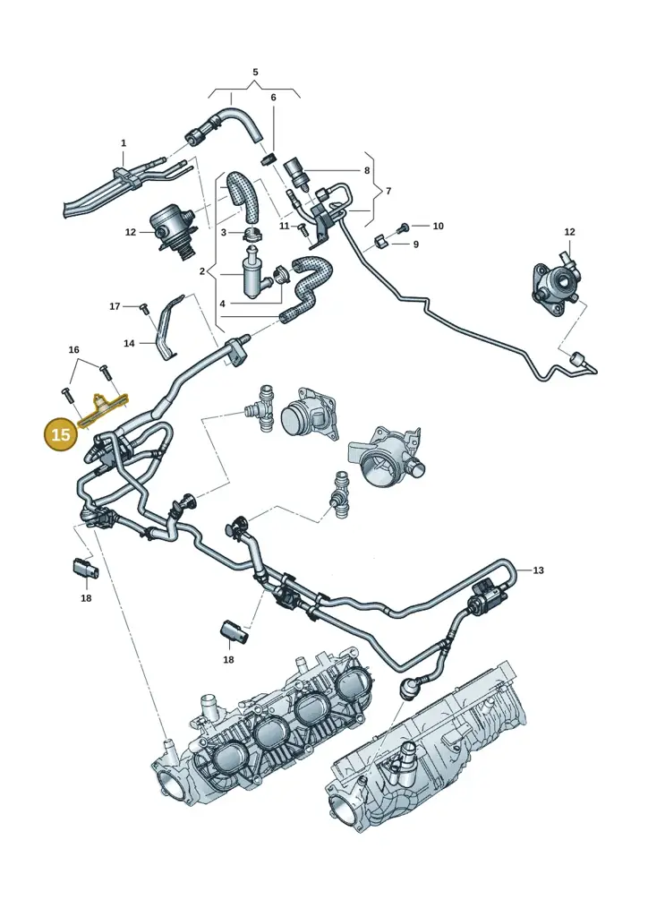 0P2133519A — Audi RS6 Avant (2019-) diagram 537133086, position 15