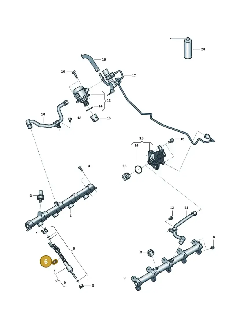 0P2133875J — Audi RS6 Avant (2019-) diagram 537133088, position 6