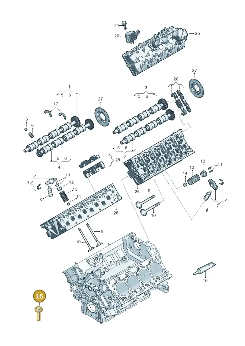 100109001B — Audi Q8 Quattro 3,0 (2018-) diagram 429109053, position 15