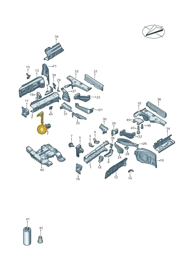 10A803714 — Audi Q4 Sportback (2021-2022) diagram 89a803000, position 6