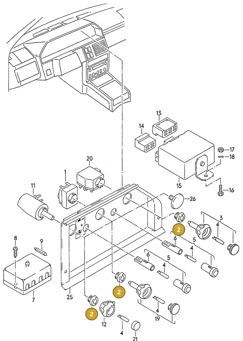 111941515D — Audi 100/Wagon (1989-1990) diagram 005169100, position 2