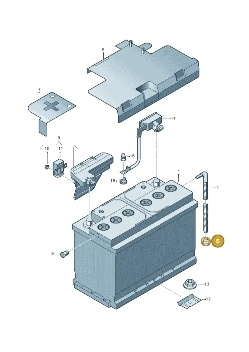 111971911A — Audi Q5 qu. 2.0 TDI (2008-2012) diagram 609915000, position 5