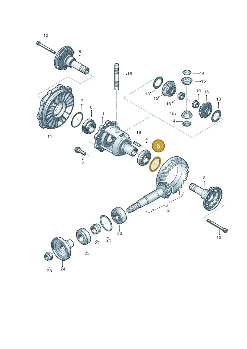 113517201A — Audi A4/S4 Cabrio./qu. 07> (2006-) diagram 153525300, position 5