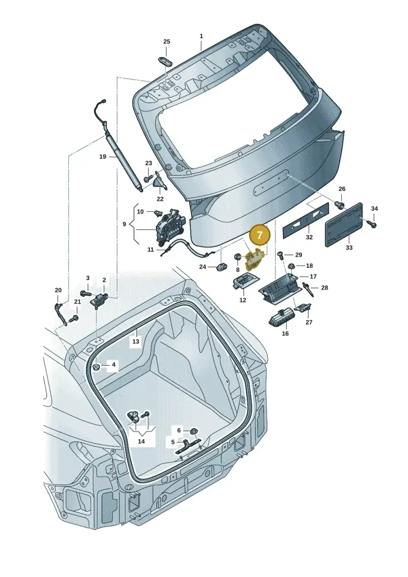 11A827506 — Audi Q6 e-tron (2023-) diagram f5s827000, position 7