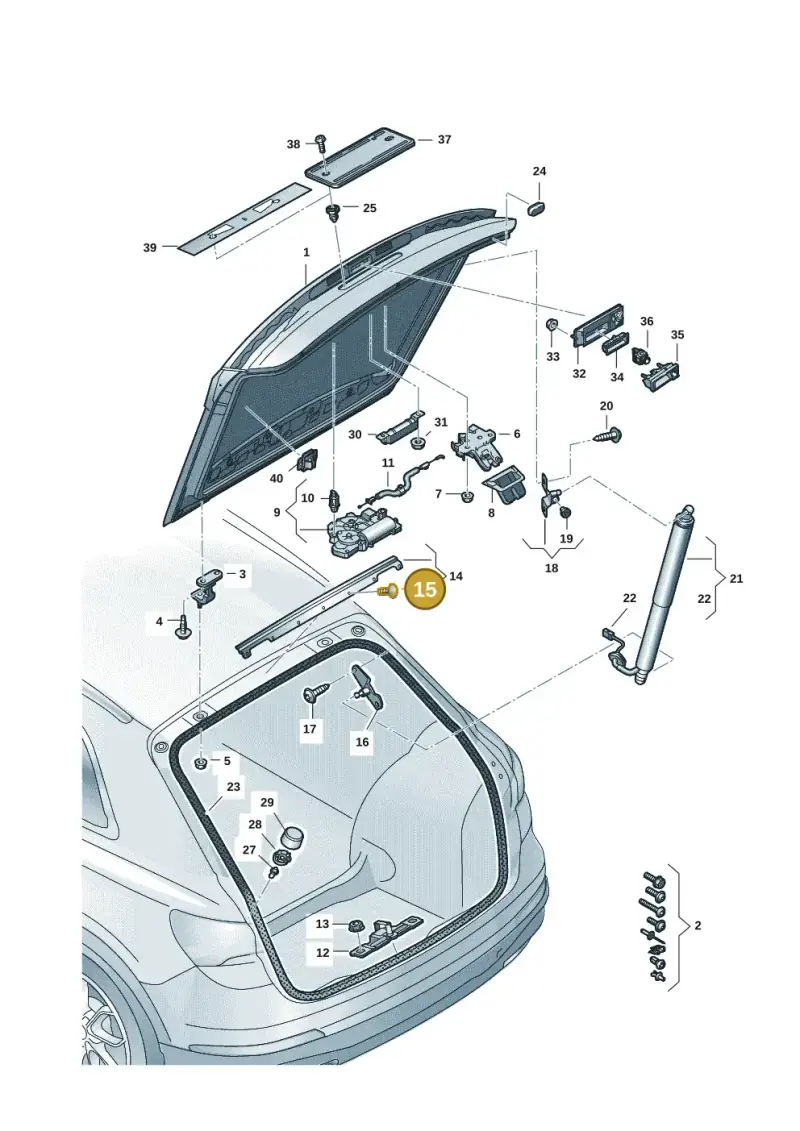 11A827717 — Audi Q4 Sportback (2021-2022) diagram 89a827010, position 15