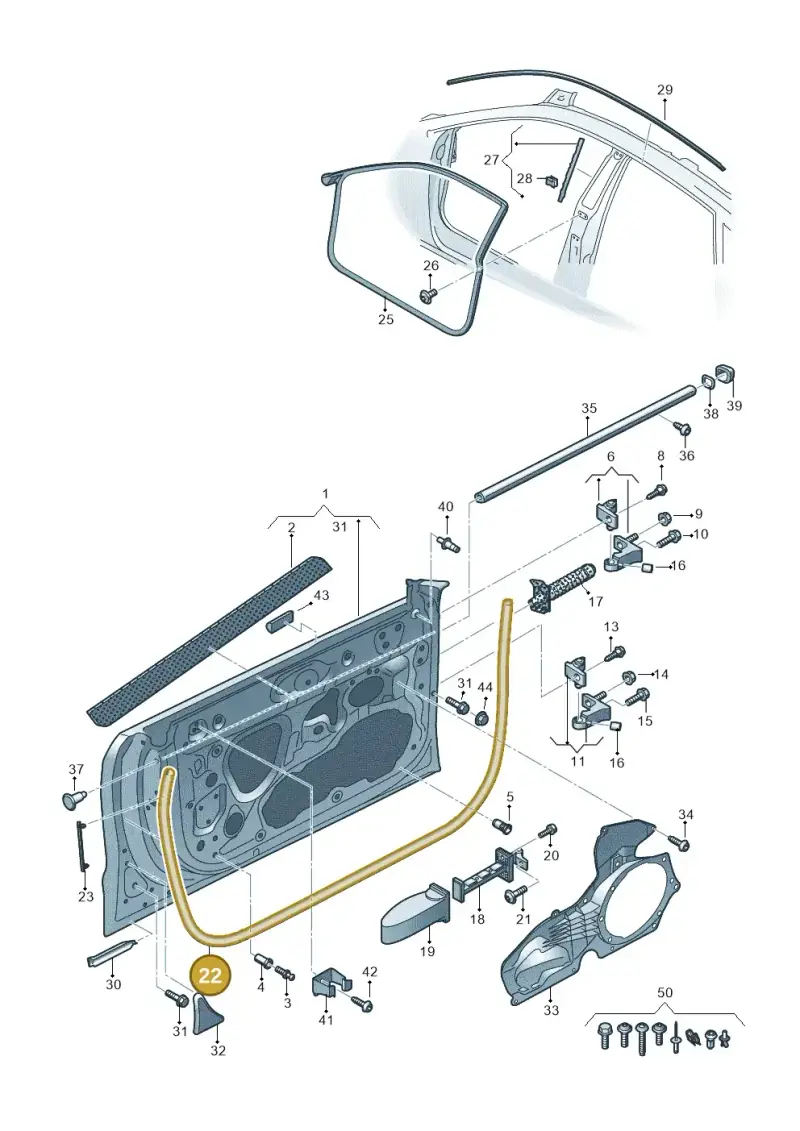 11A837701A — Audi RS7 Sportback (2019-) diagram 435831100, position 22