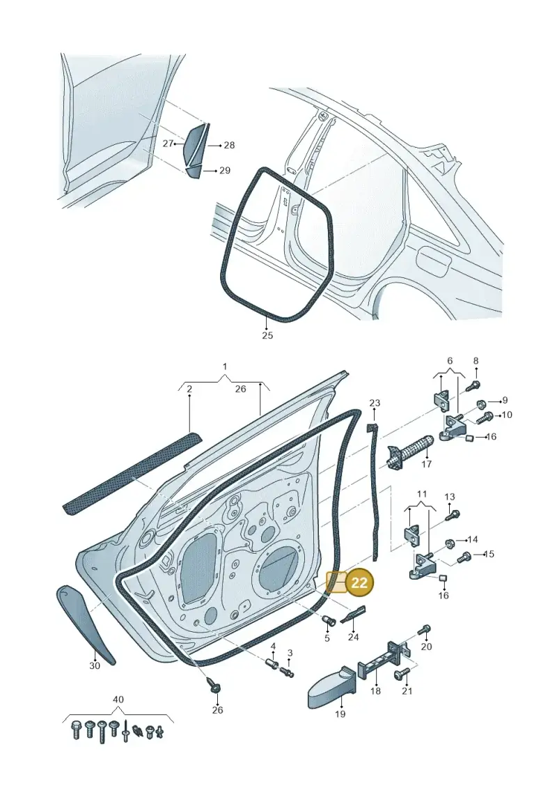 11A837701A — Audi RS6 Avant (2019-) diagram 537833010, position 22