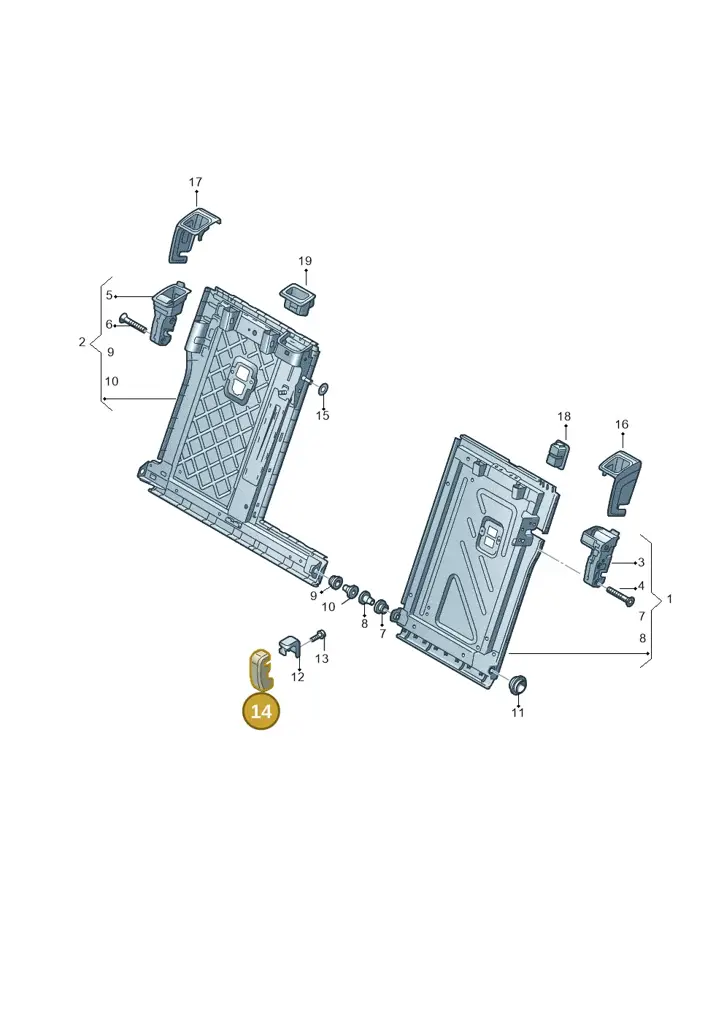 11A8861974PK — Audi Q4 Sportback (2021-2022) diagram 596885700, position 14