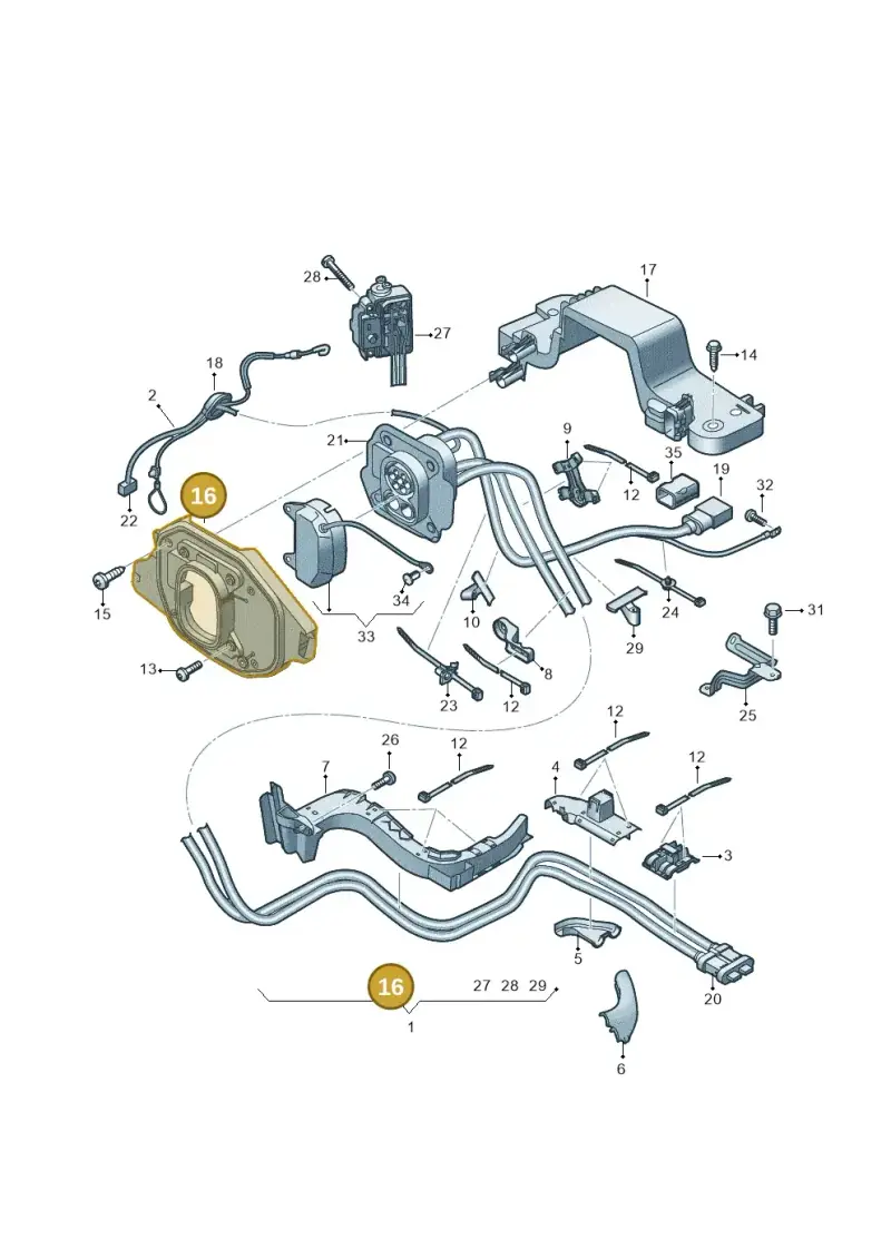 11A907175C — Audi Q4 Sportback (2021-2022) diagram 89a970310, position 16