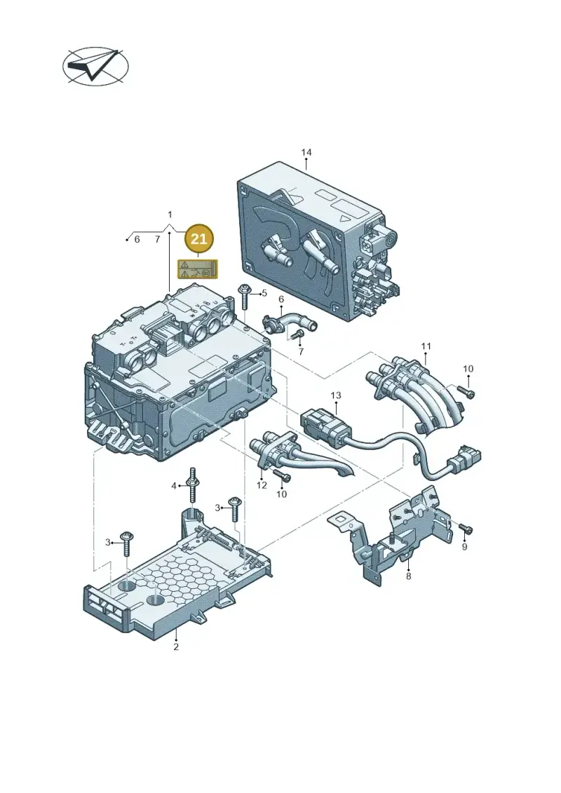 12E010001F — Audi A3 Sportback (2019-2021) diagram 596907085, position 21