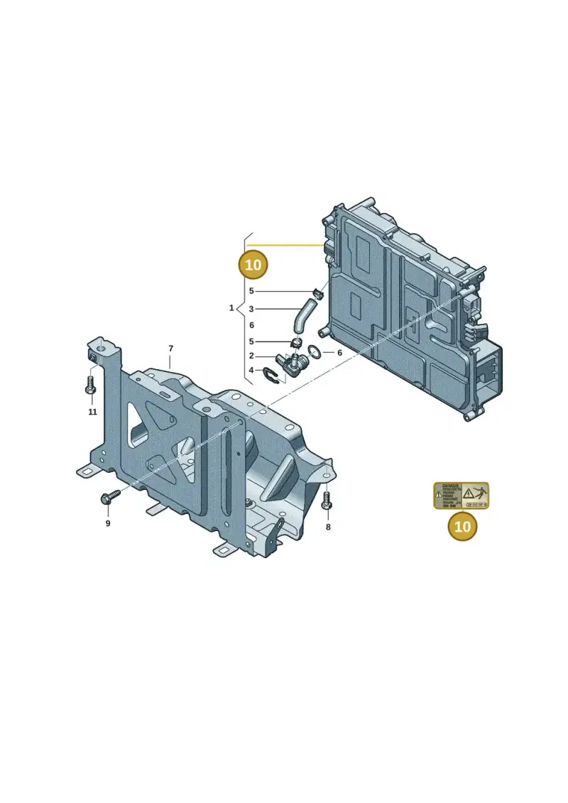 12E010001F — Audi Q4 Sportback (2021-2022) diagram 89a907081, position 10