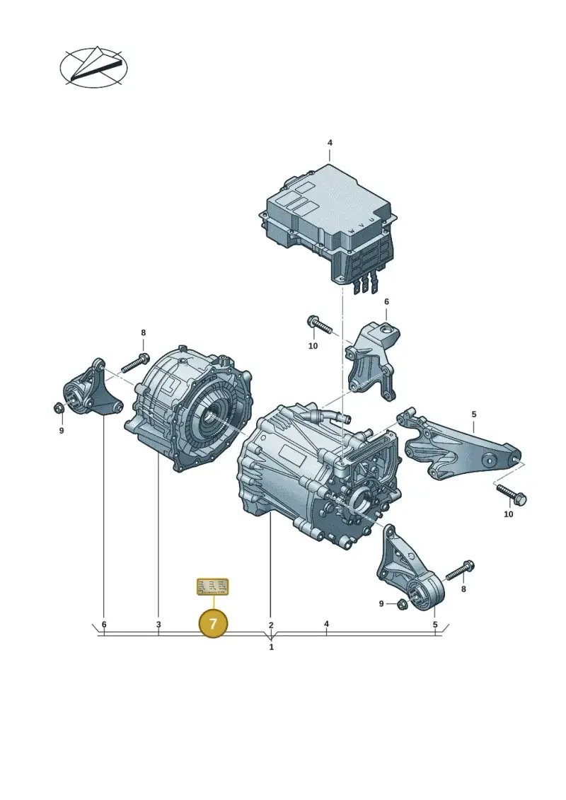 12E010001G — Audi RS e-tron GT (2020-2020) diagram 4j1901000, position 7