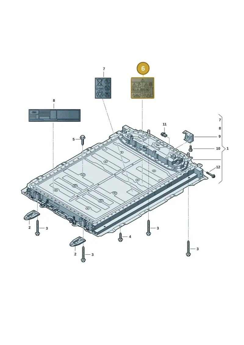 12E010006AA — Audi Q6 e-tron (2023-) diagram f5s915500, position 6