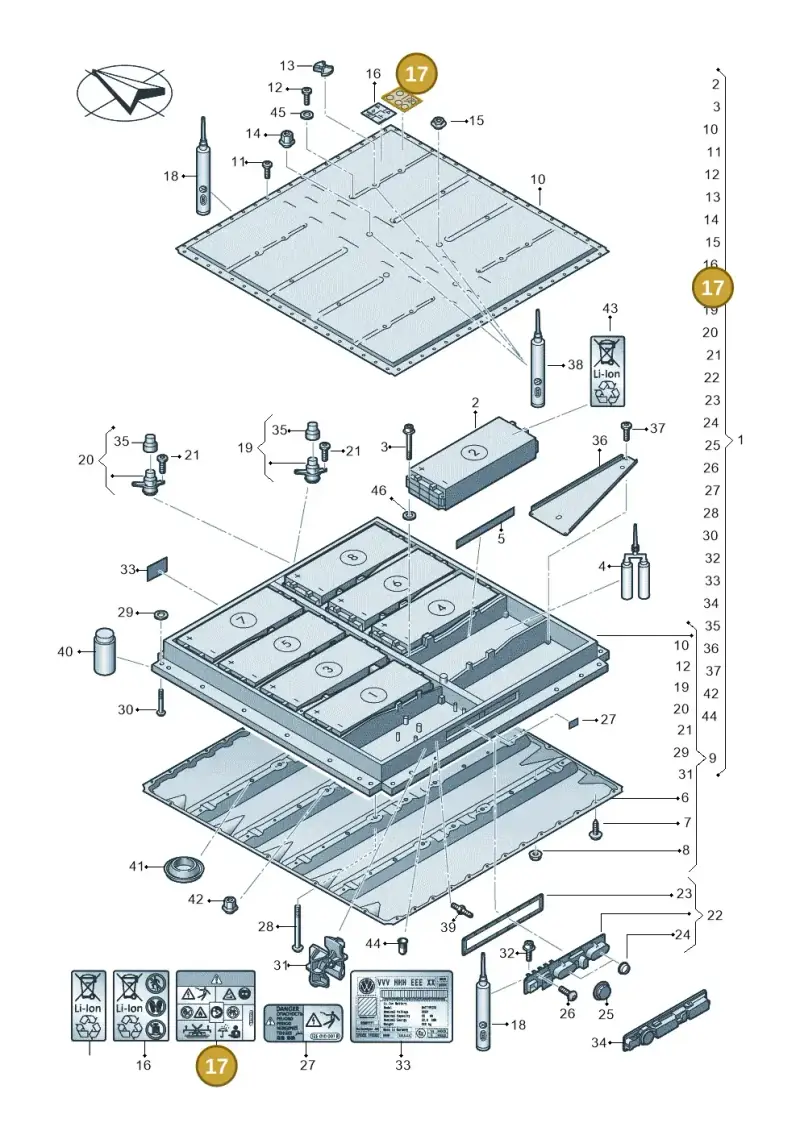 12E010006S — Audi Q4 Sportback (2021-2022) diagram 052915050, position 17