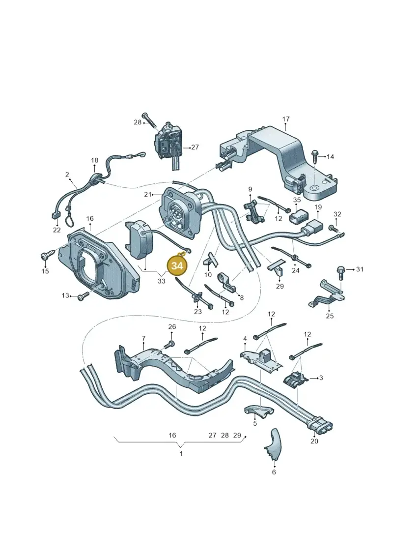 12E201250 — Audi Q4 Sportback (2021-2022) diagram 89a970310, position 34