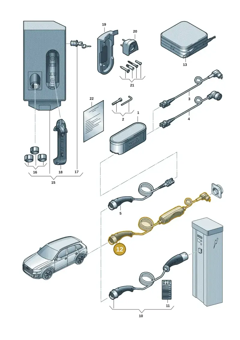 12E971675CF — Audi Q7 qu. 3.0 TDI (2015-2019) diagram 859970001, position 12