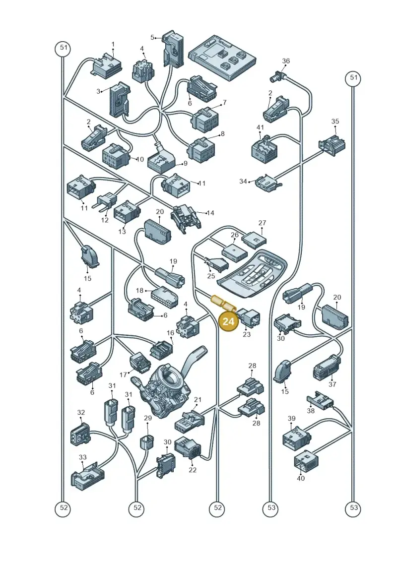 171035518B — Audi A8L qu. 3.0 TDI (2009-2014) diagram 696971820, position 24