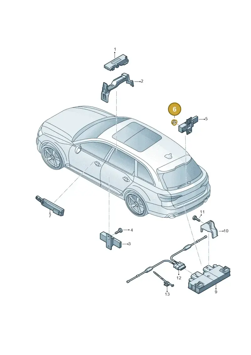 171201969 — Audi RS4 Avant (2017-) diagram 438909000, position 6