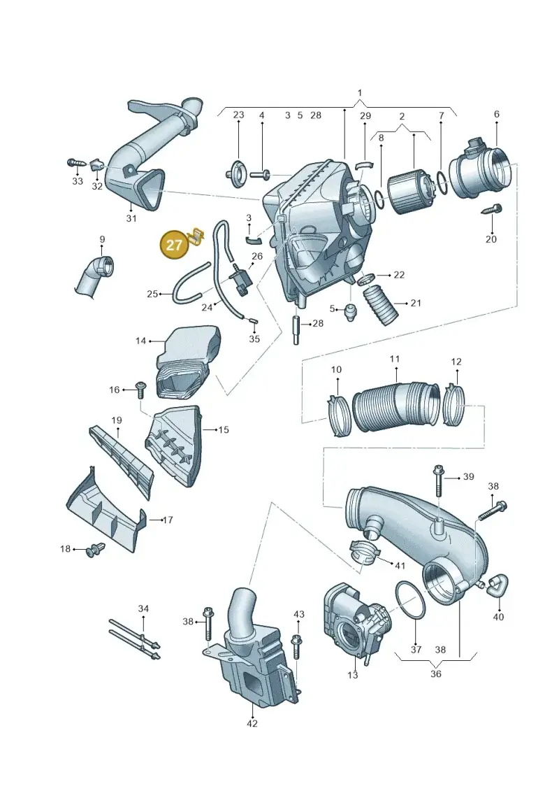 171201981 — Audi A6/S6/Avant/qu.   05> (2004-) diagram 448133600, position 27