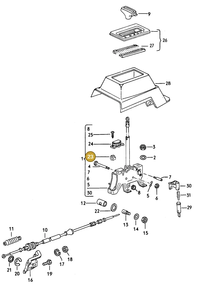 171927145A — Audi COUPE/2           88 (1987-1987) diagram 008074000, position 23