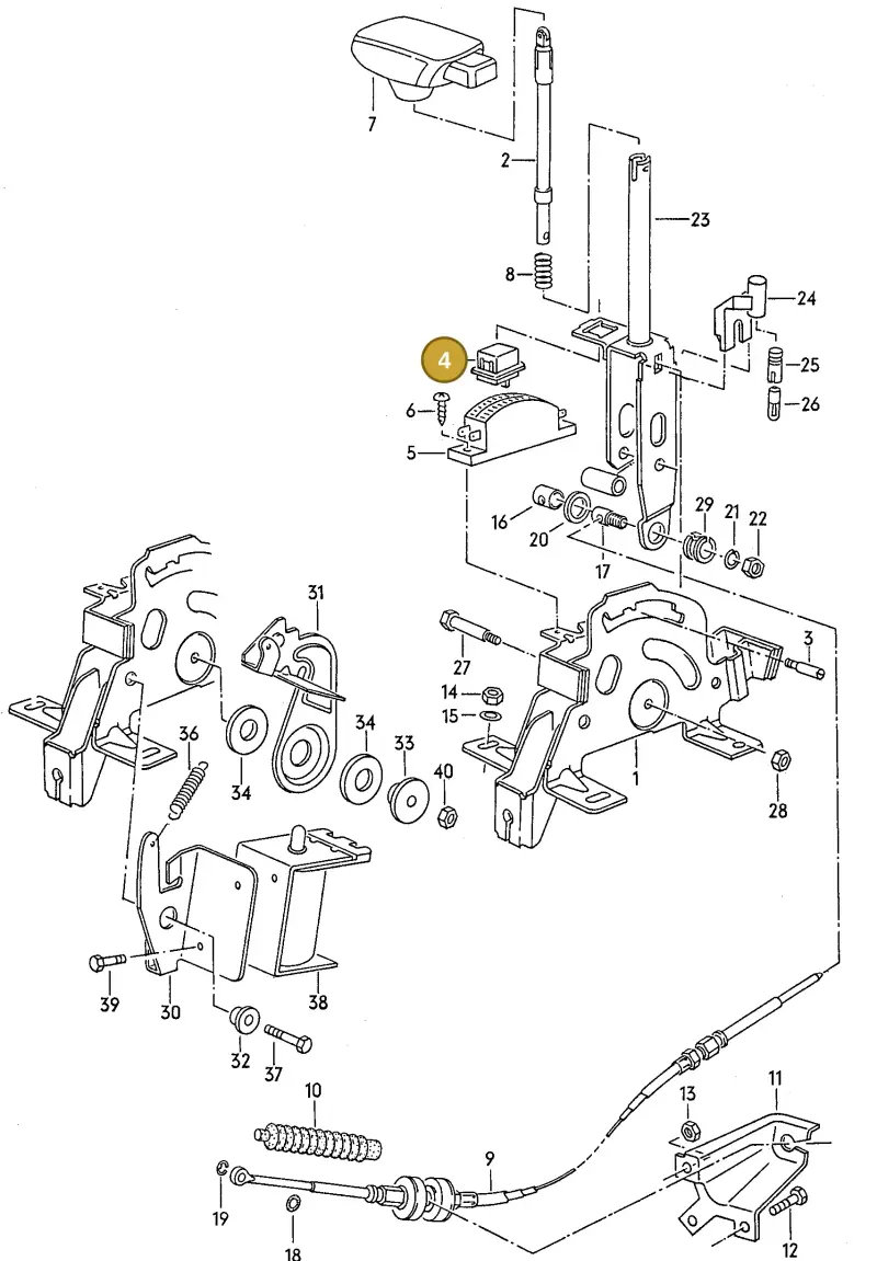 171927145A — Audi 5000 S/Wagon (1986-1988) diagram 073092000, position 4