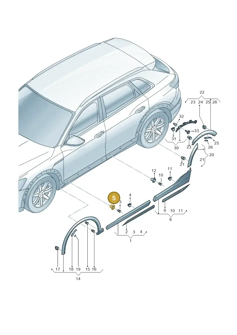 191853586C — Audi Q8 e-tron (2018-2020) diagram 586853100, position 5