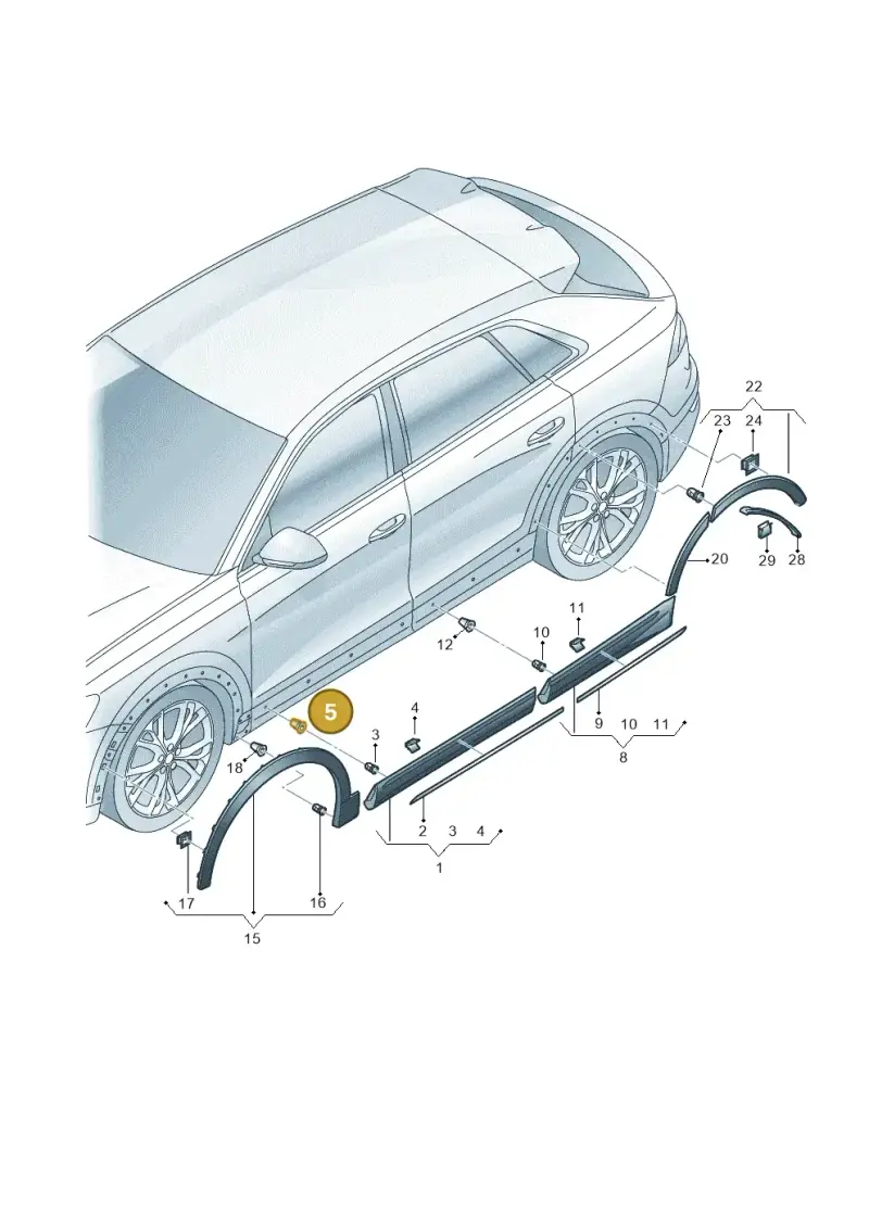 191853586C — Audi RS Q8 Quattro (2019-) diagram 429853010, position 5