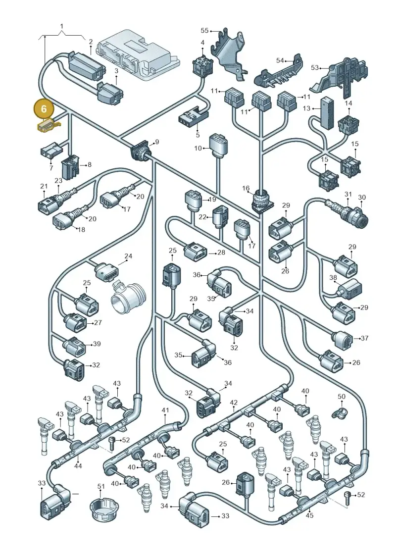 191972701 — Audi A6/S6/Avant/qu.   05> (2004-) diagram 448971350, position 6
