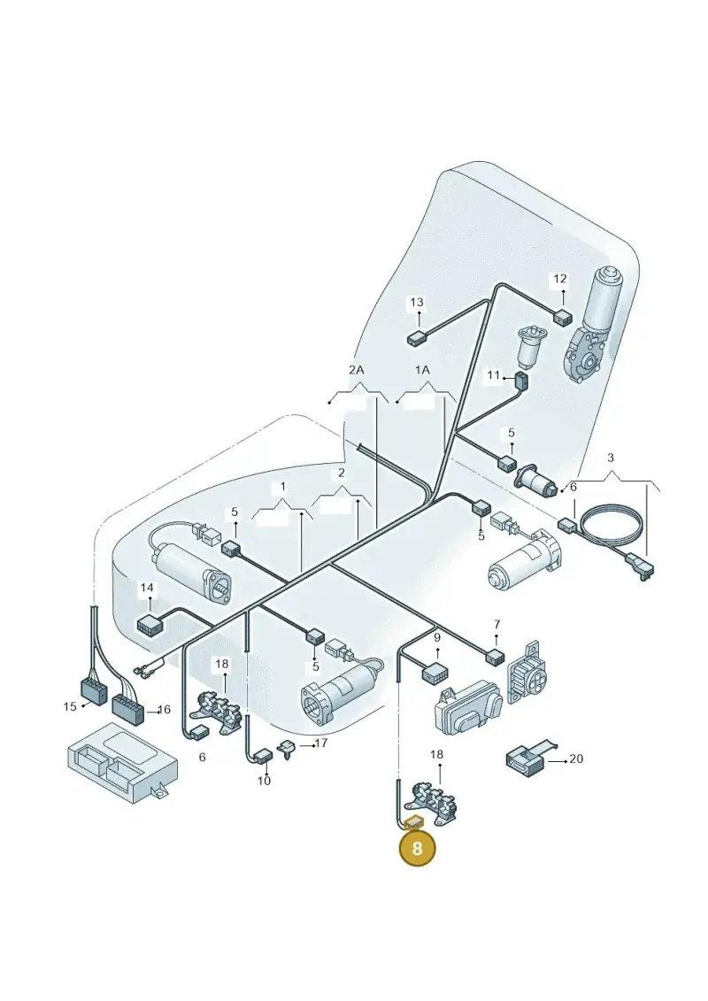 191972772 — Audi A6/Wagon/quattro (2001-2004) diagram 260972260, position 8