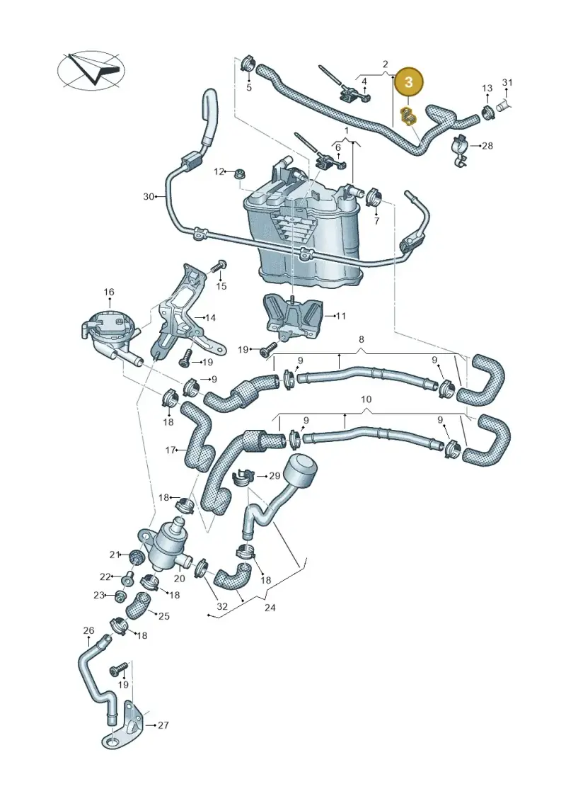 1C0422705B — Audi R8 Spyder (2015-2024) diagram 872201800, position 3