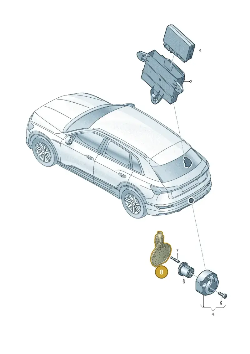 1C0945527 — Audi Q8 e-tron (2018-2020) diagram 586945500, position 8