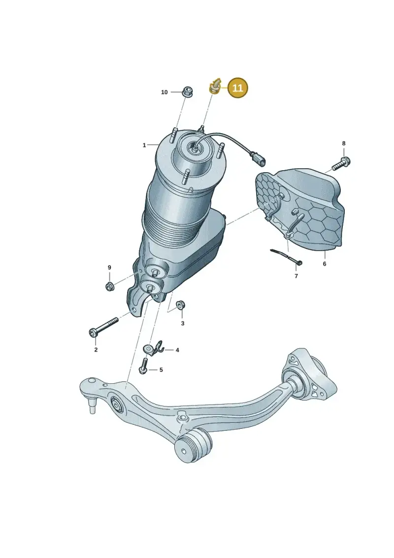 1C0971845 — Audi RS e-tron GT (2020-2020) diagram 4j1411060, position 11