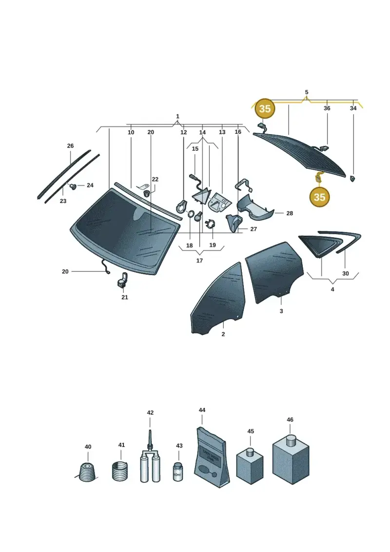1C0973119B — Audi A5 Limo 2.0 (2024-) diagram 8wh845000, position 35