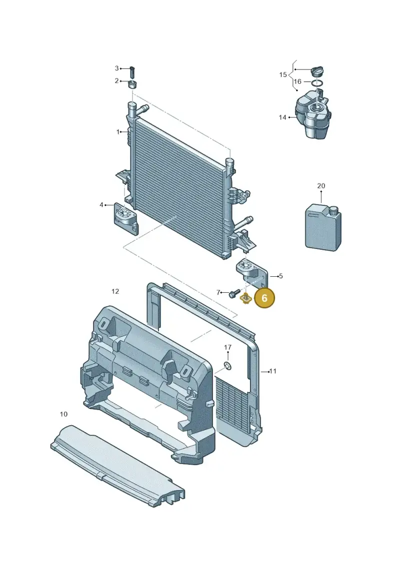 1EA121095 — Audi Q4 Sportback (2021-2022) diagram 89a121200, position 6