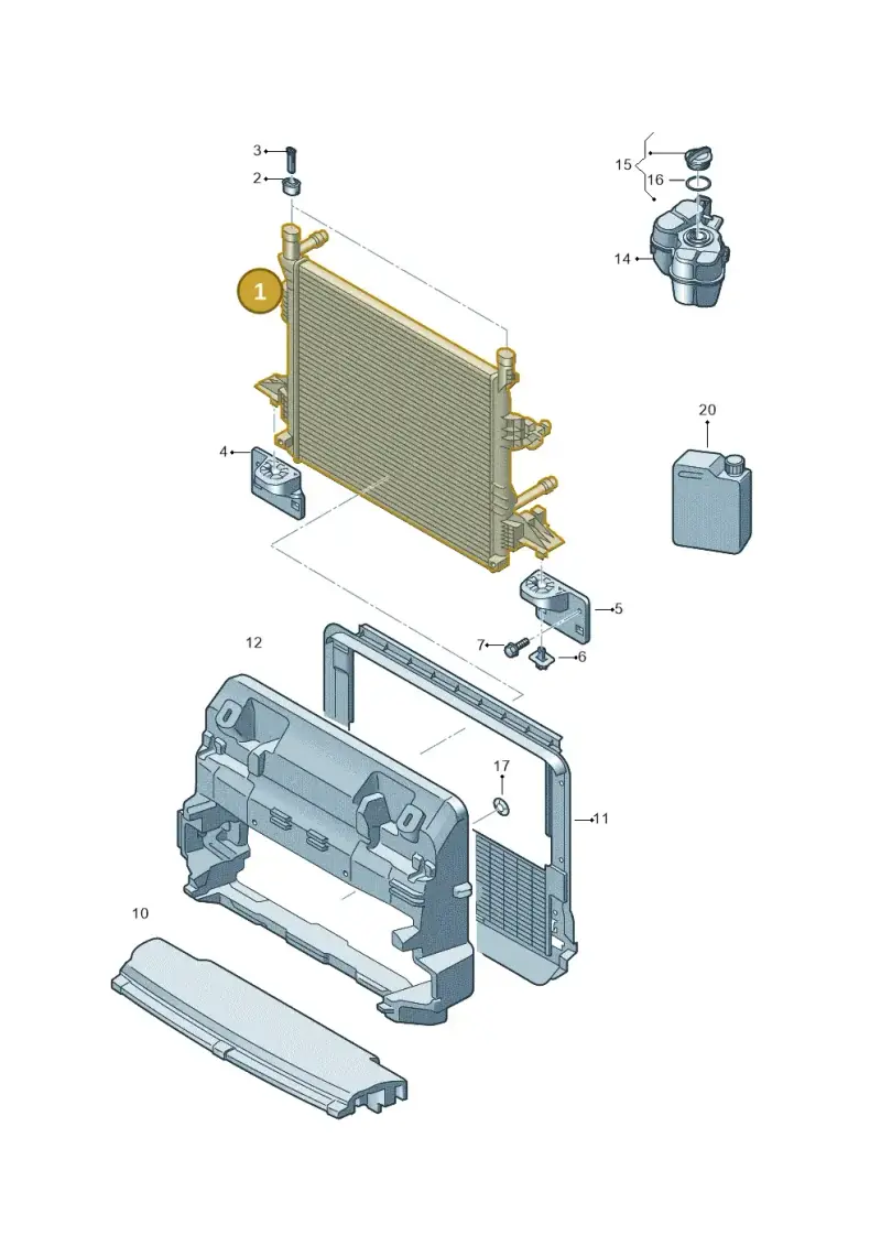 1EA121251B — Audi Q4 Sportback (2021-2022) diagram 89a121200, position 1