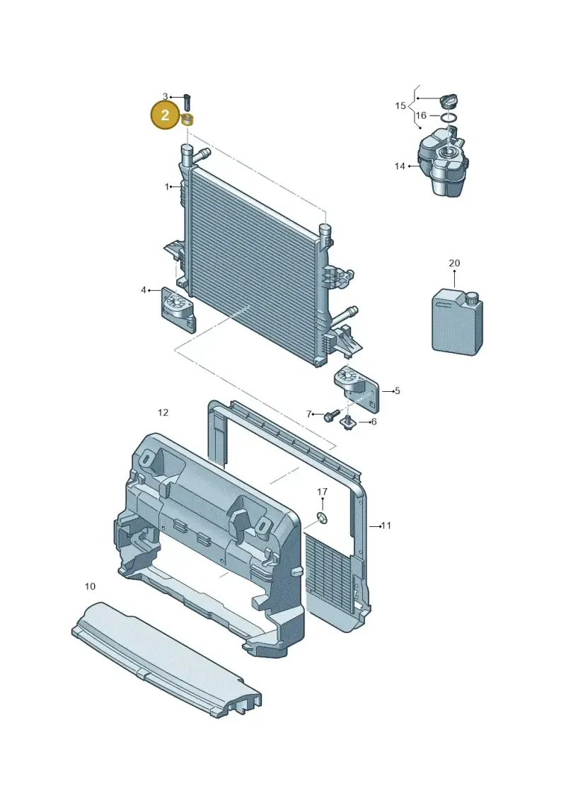 1EA121367J — Audi Q4 Sportback (2021-2022) diagram 89a121200, position 2