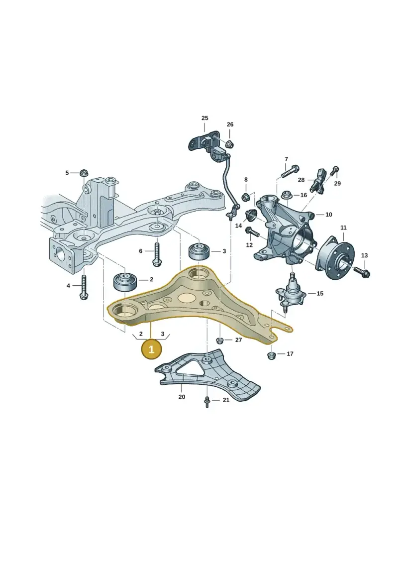 1EA407152E — Audi Q4 Sportback (2021-2022) diagram 89a407000, position 1