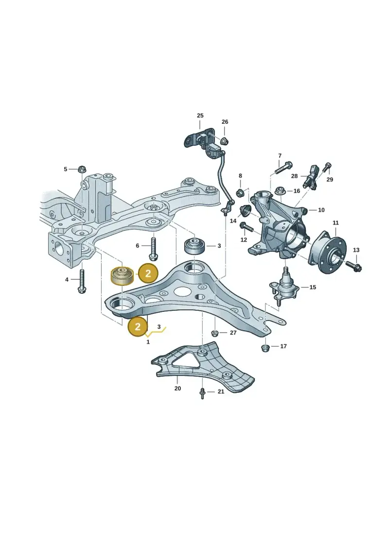 1EA407182D — Audi Q4 Sportback (2021-2022) diagram 89a407000, position 2