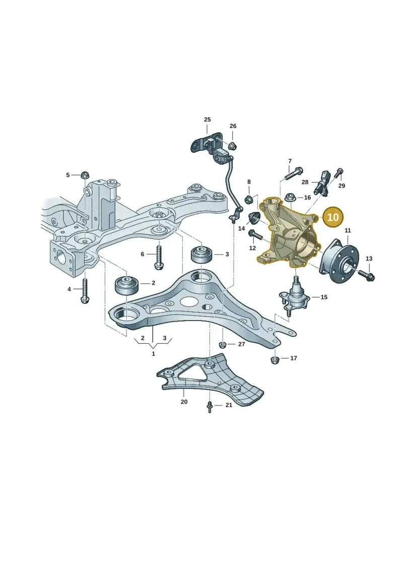 1EA407253M — Audi Q4 Sportback (2021-2022) diagram 89a407000, position 10
