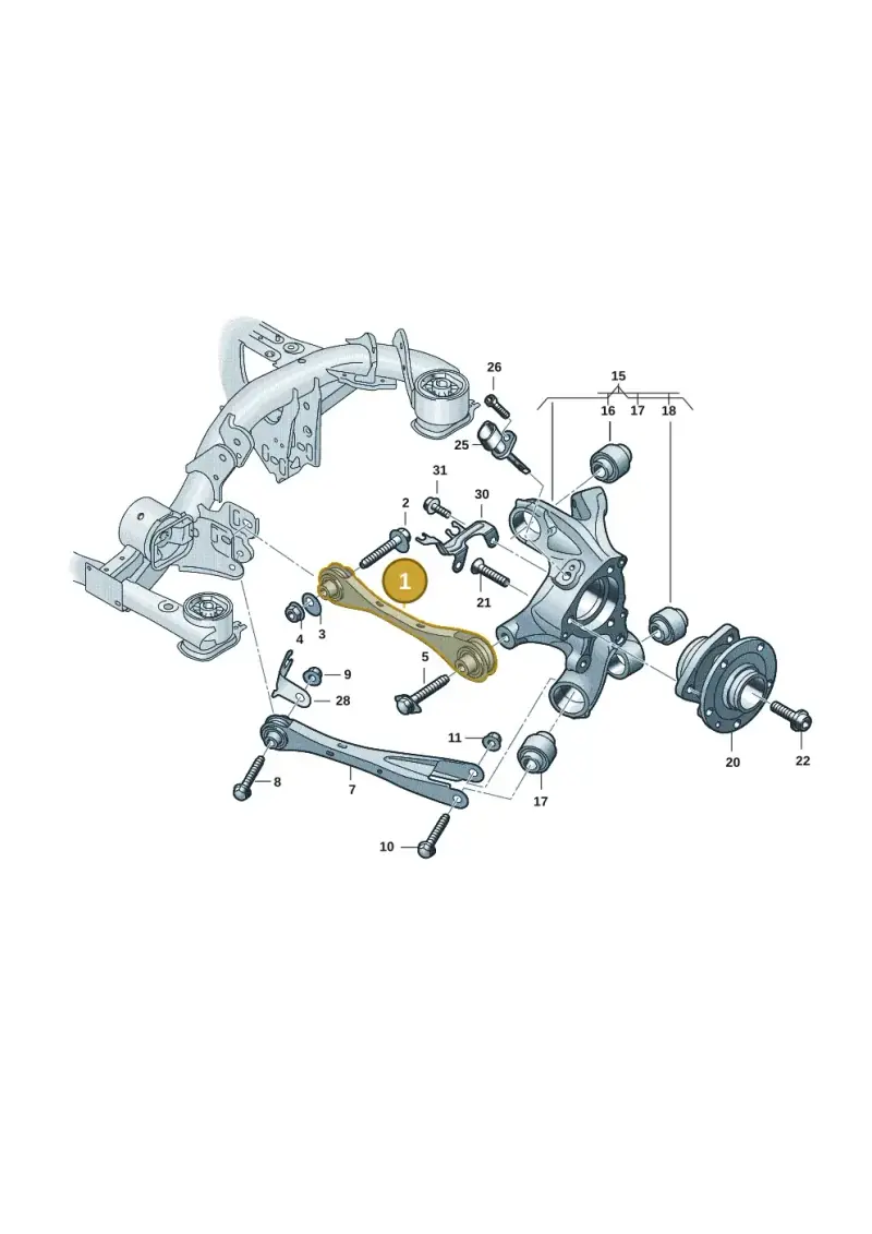 1EA501529B — Audi Q4 Sportback (2021-2022) diagram 89a501200, position 1