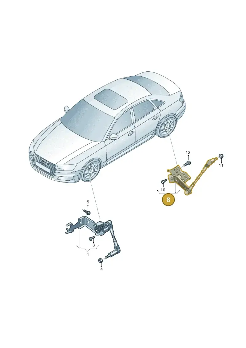1EA512521C — Audi Q4 Sportback (2021-2022) diagram 849941250, position 8