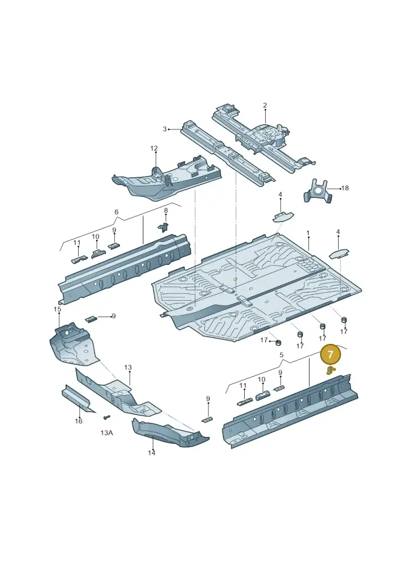1EA801308 — Audi Q5 e-tron (2021-) diagram 12d803100, position 7