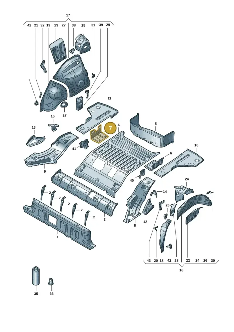1EA802298 — Audi Q4 Sportback (2021-2022) diagram 89a803015, position 7